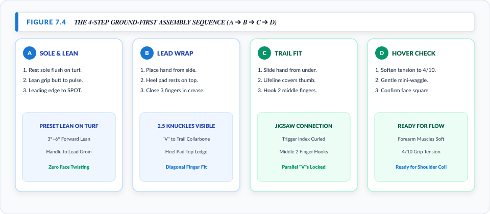 Figure 7.4: The 4-Step Ground-First Assembly Sequence