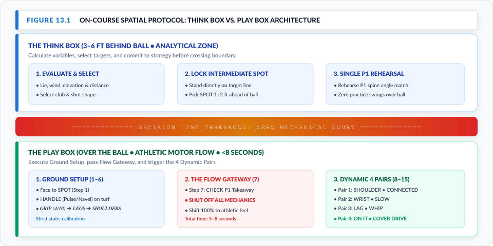 Figure 13.1: On-Course Spatial Protocol: Think Box vs. Play Box Architecture